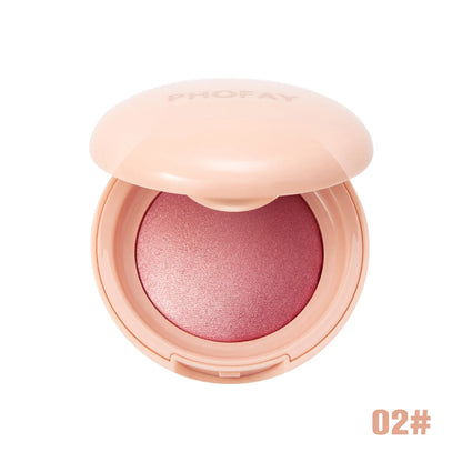Luminous Powder Blush Glitter Highlighter Bronzer Palettes Longlasting Rose Shimmer Pink Pearl Soft Pinch Face Dropship
