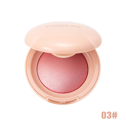 Luminous Powder Blush Glitter Highlighter Bronzer Palettes Longlasting Rose Shimmer Pink Pearl Soft Pinch Face Dropship