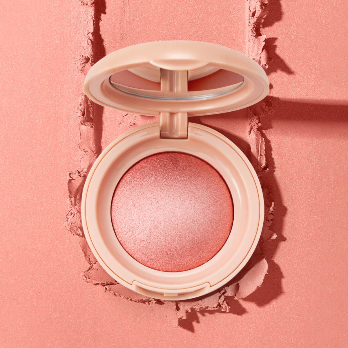 Luminous Powder Blush Glitter Highlighter Bronzer Palettes Longlasting Rose Shimmer Pink Pearl Soft Pinch Face Dropship