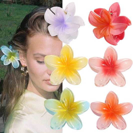 Pince à cheveux Plumeria – Pince fleur, accessoire capillaire pour femmes